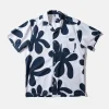 Hombre Edmmond Studios Alice Short Sleeve Shirt Printed Navy