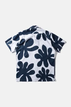 Hombre Edmmond Studios Alice Short Sleeve Shirt Printed Navy