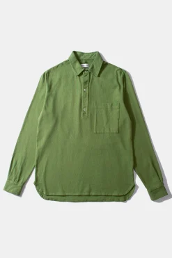 Hombre Edmmond Studios Andy Shirt Plain Olive