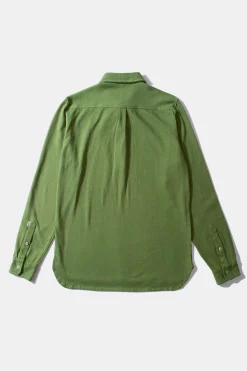 Hombre Edmmond Studios Andy Shirt Plain Olive