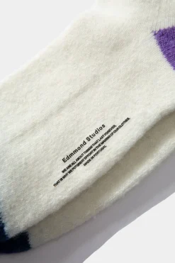 Hombre Edmmond Studios Archer Socks Plain Off White