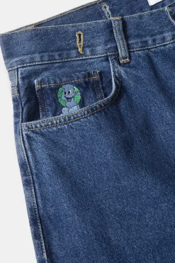 Hombre Edmmond Studios Avail Pants Denim Plain Bleach