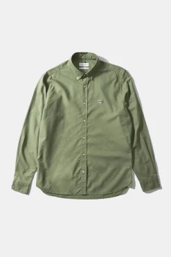 Hombre Edmmond Studios Bd Shirt Oxford Plain Olive