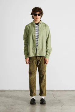 Hombre Edmmond Studios Bd Shirt Oxford Plain Olive