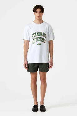 Hombre Edmmond Studios Ben Vertical Stripes Khaki