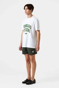 Hombre Edmmond Studios Ben Vertical Stripes Khaki