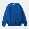 Hombre Edmmond Studios Canale Sweater Plain Blue