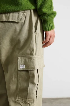 Hombre Edmmond Studios Cargo Pants Plain Khaki