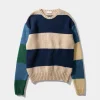 Hombre Edmmond Studios Clown Sweater Colour Block Navy