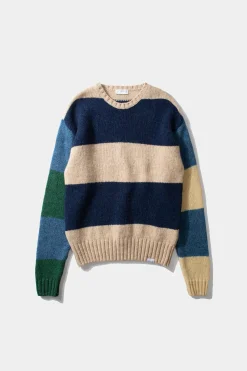 Hombre Edmmond Studios Clown Sweater Colour Block Navy