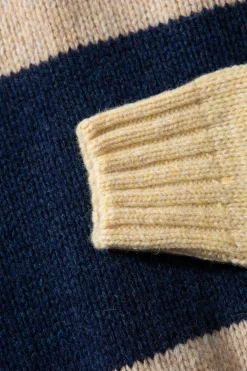 Hombre Edmmond Studios Clown Sweater Colour Block Navy