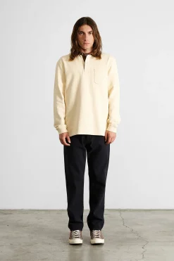 Hombre Edmmond Studios College Polo Plain Vainilla