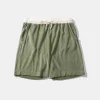 Hombre Edmmond Studios Contrast Terry Shorts Plain Olive