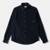Hombre Edmmond Studios Cord Shirt Plain Navy