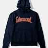 Hombre Edmmond Studios Curly Hoodie Plain Navy