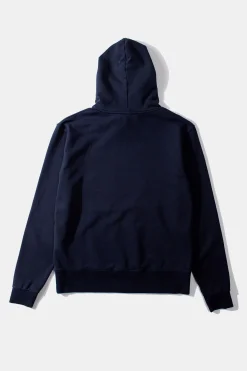 Hombre Edmmond Studios Curly Hoodie Plain Navy