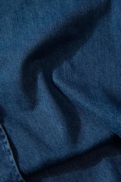 Hombre Edmmond Studios Day Shirt Denim Plain Stonewash