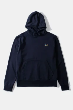 Hombre Edmmond Studios Duck Head Special Hoodie Plain Navy