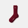 Hombre Edmmond Studios Duck Socks Plain Bordeaux