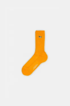 Hombre Edmmond Studios Duck Socks Plain Mustard