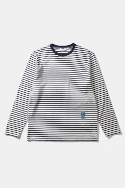 Hombre Edmmond Studios Embro Stripes Plain Navy