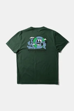 Hombre Edmmond Studios Enterprises Tee Plain Dk Green