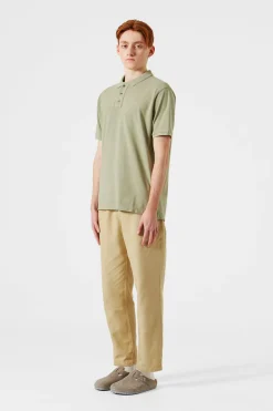 Hombre Edmmond Studios Ferry Polo Plain Taupe