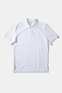 Hombre Edmmond Studios Ferry Polo Plain White
