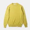 Hombre Edmmond Studios Flax Sweater Plain Green
