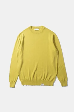 Hombre Edmmond Studios Flax Sweater Plain Green