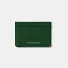 Hombre Edmmond Studios Fold Card Holder Plain Dk Green