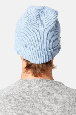 Hombre Edmmond Studios Knit Beanie Plain Light Blue