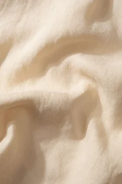 Hombre Edmmond Studios Linen Shirt Plain Beige