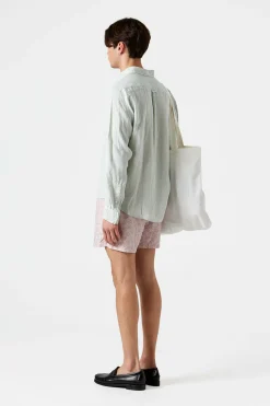 Hombre Edmmond Studios Linen Shirt Plain Sage