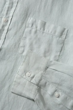 Hombre Edmmond Studios Linen Shirt Plain Sage