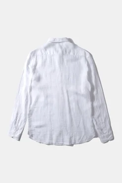 Hombre Edmmond Studios Linen Shirt Plain White