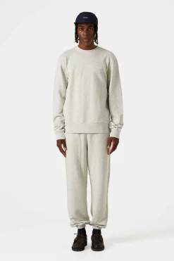 Hombre Edmmond Studios Mini Logo Pants Plain Light Grey