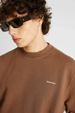 Hombre Edmmond Studios Mini Logo Sw Plain Brown