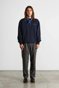 Hombre Edmmond Studios Mini Logo Sw Plain Navy