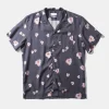 Hombre Edmmond Studios Orchid Short Sleeve Plain Navy