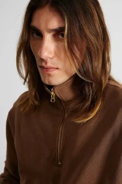 Hombre Edmmond Studios Page Zip Plain Brown