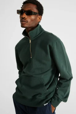 Hombre Edmmond Studios Page Zip Plain Dk Green