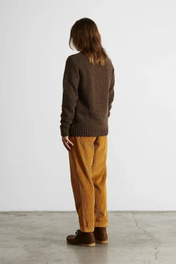 Hombre Edmmond Studios Paris Sweater Plain Brown