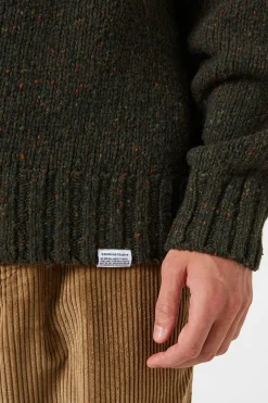 Hombre Edmmond Studios Paris Sweater Plain Khaki