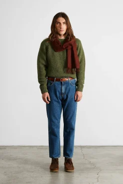 Hombre Edmmond Studios Paris Sweater Plain Olive