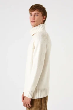 Hombre Edmmond Studios Paris Turtle Neck Plain Off White