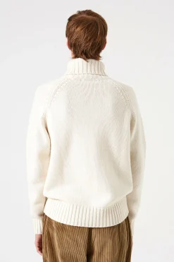 Hombre Edmmond Studios Paris Turtle Neck Plain Off White