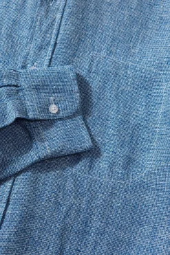 Hombre Edmmond Studios Port Shirt Plain Blue