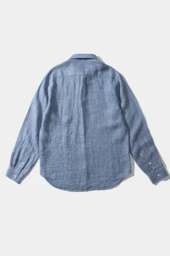 Hombre Edmmond Studios Port Shirt Plain Blue