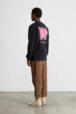 Hombre Edmmond Studios Radio Club Sw Plain Navy